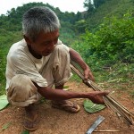 Nam Mang - pan podpala bambusy do wykurzania mrówek