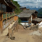 Upper Yubeng, mój hotel po lewej